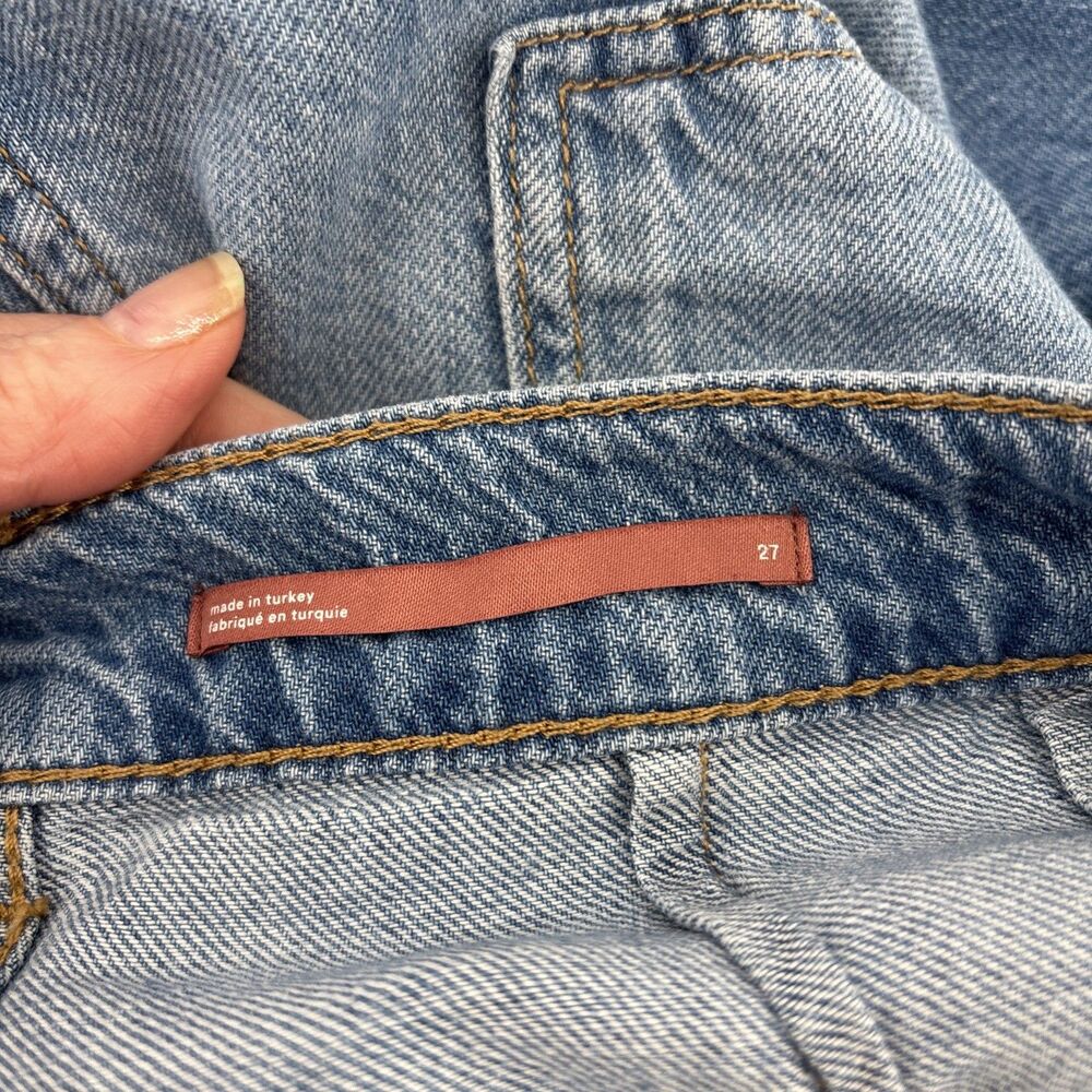Pilcro Anthropologie Jane Women's Wide Leg Denim Jeans Welt Pocket 27/6 - Picture 4 of 6
